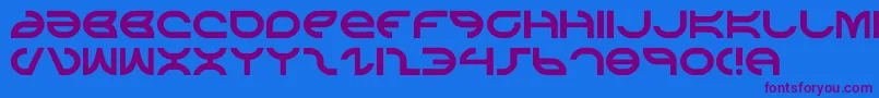 aetherfox Font – Purple Fonts on Blue Background