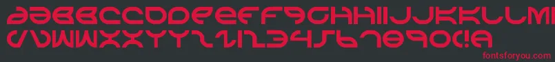 aetherfox Font – Red Fonts on Black Background