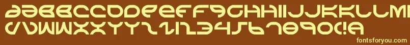 aetherfox Font – Yellow Fonts on Brown Background