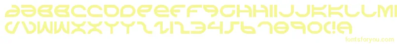 aetherfox Font – Yellow Fonts on White Background