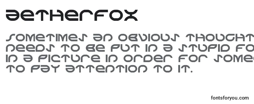 Schriftart Aetherfox (118817)