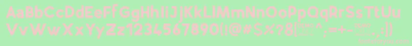 AirflyDemo Font – Pink Fonts on Green Background