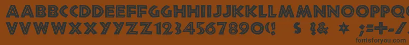 african Font – Black Fonts on Brown Background
