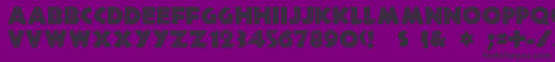 african-fontti – mustat fontit violetilla taustalla
