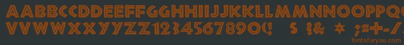 african Font – Brown Fonts on Black Background