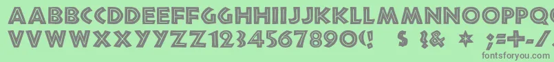 african Font – Gray Fonts on Green Background
