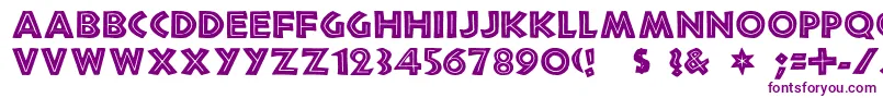 african Font – Purple Fonts on White Background