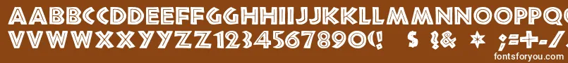 african Font – White Fonts on Brown Background