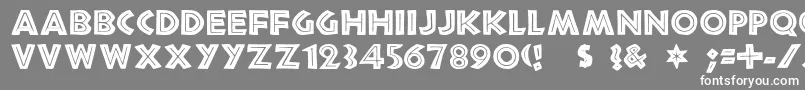 フォントafrican – 灰色の背景に白い文字