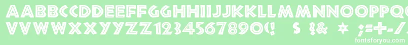 african Font – White Fonts on Green Background