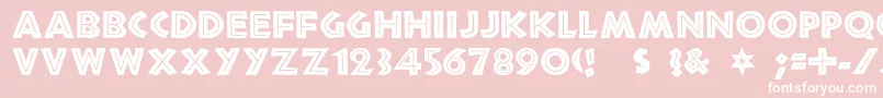 african Font – White Fonts on Pink Background