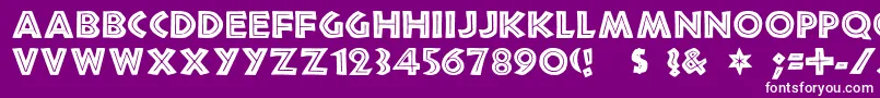 african Font – White Fonts on Purple Background