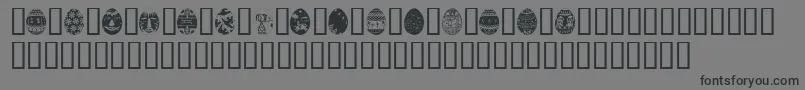 AfricanEggs Font – Black Fonts on Gray Background