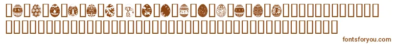 AfricanEggs Font – Brown Fonts on White Background