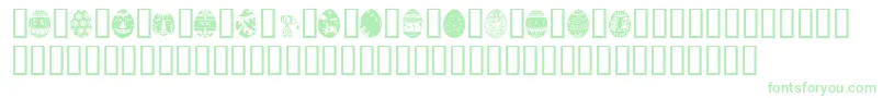 AfricanEggs Font – Green Fonts on White Background