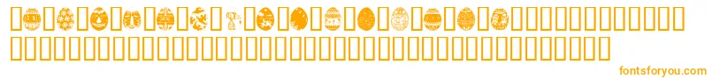 AfricanEggs Font – Orange Fonts on White Background