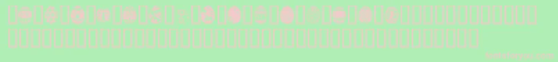 AfricanEggs Font – Pink Fonts on Green Background