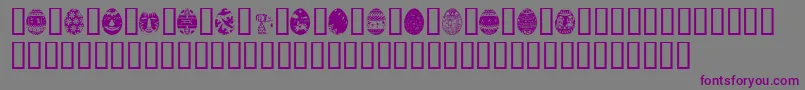 AfricanEggs-Schriftart – Violette Schriften auf grauem Hintergrund