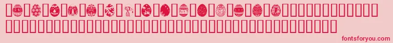 AfricanEggs Font – Red Fonts on Pink Background