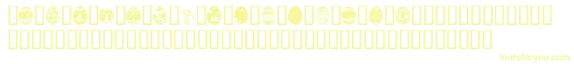 AfricanEggs Font – Yellow Fonts on White Background