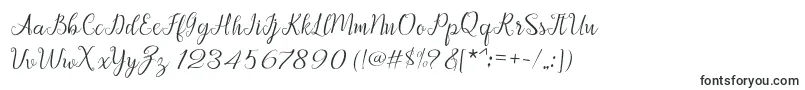 Шрифт Afrile script – романтические шрифты
