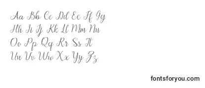 Czcionka Afrile script