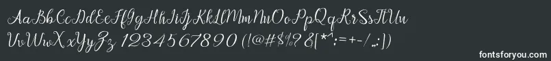 Afrile script Font – White Fonts