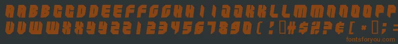 ZipperBluesBlack Font – Brown Fonts on Black Background
