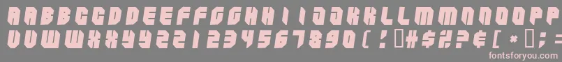 ZipperBluesBlack Font – Pink Fonts on Gray Background