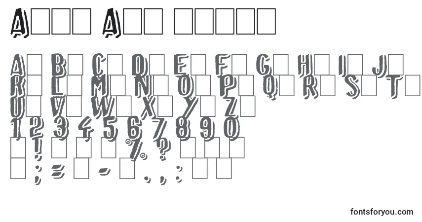 Afro Add plainフォント–アルファベット、数字、特殊文字