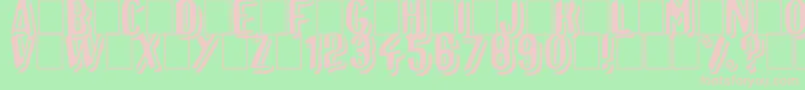 Afro Add plain Font – Pink Fonts on Green Background