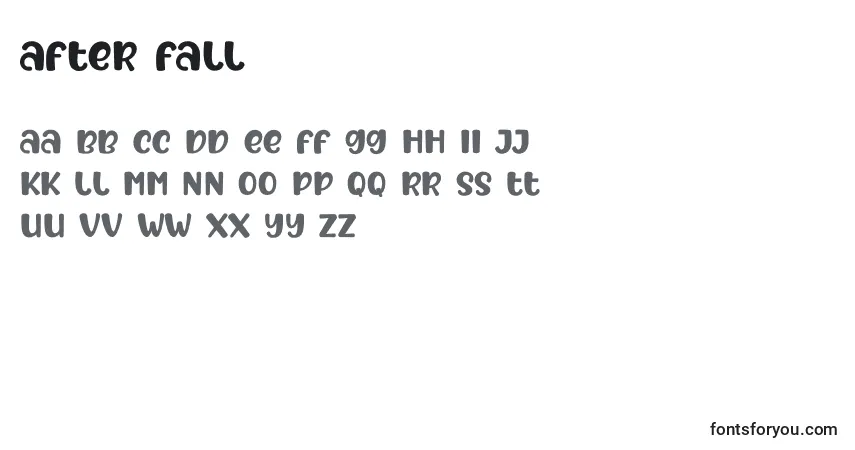 Fuente After Fall - alfabeto, números, caracteres especiales