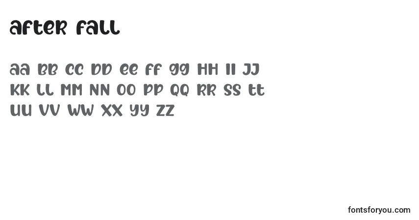 After Fallフォント–アルファベット、数字、特殊文字
