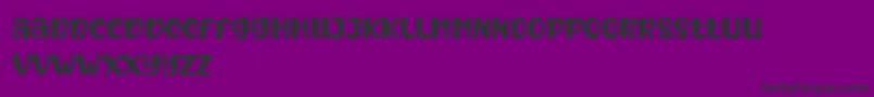 Шрифт After Fall – чёрные шрифты на фиолетовом фоне