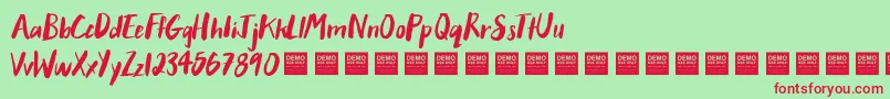 Police After Hours   Demo – polices rouges sur fond vert