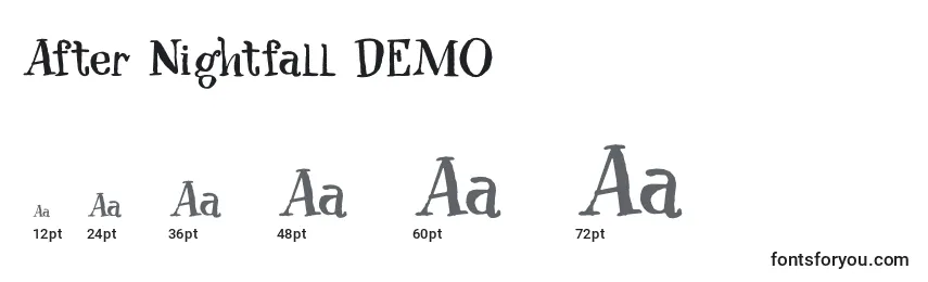 After Nightfall DEMO Font Sizes