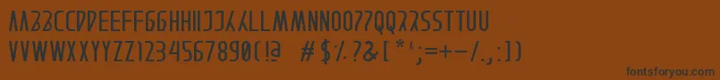 AFTERAIN Font – Black Fonts on Brown Background