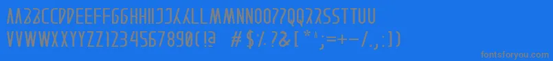 AFTERAIN Font – Gray Fonts on Blue Background