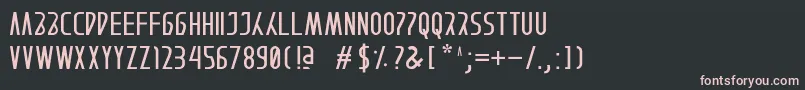 AFTERAIN Font – Pink Fonts on Black Background