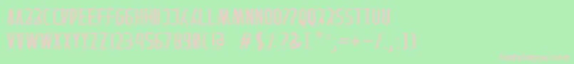 AFTERAIN Font – Pink Fonts on Green Background