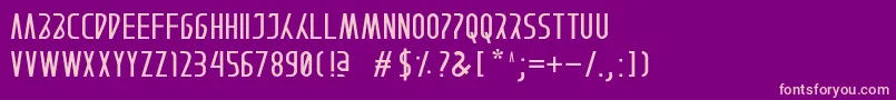 AFTERAIN Font – Pink Fonts on Purple Background
