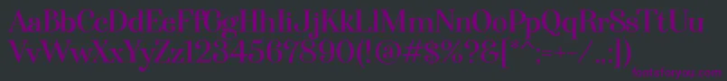 Afterglow Regular Font – Purple Fonts on Black Background