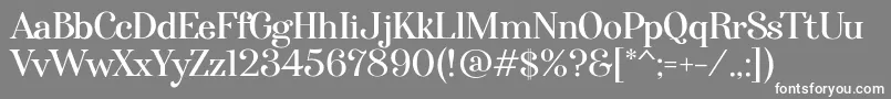 Afterglow Regular Font – White Fonts on Gray Background