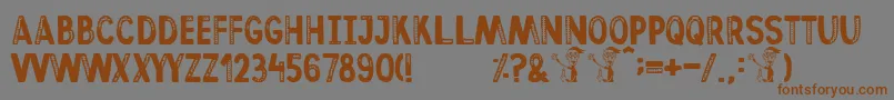 More about Afterhours Font Afterhours Font – Brown Fonts on Gray Background