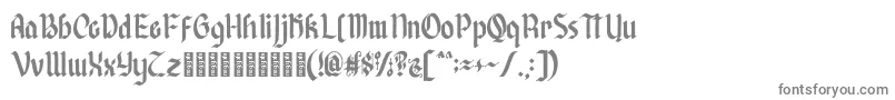 フォントAfterkilly – 白い背景に灰色の文字