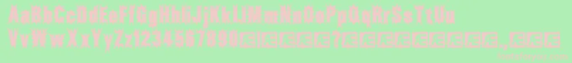 AFTERMAT Font – Pink Fonts on Green Background