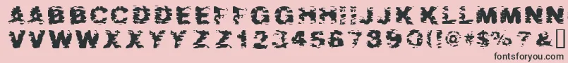 More about AFTES Font AFTES Font – Black Fonts on Pink Background
