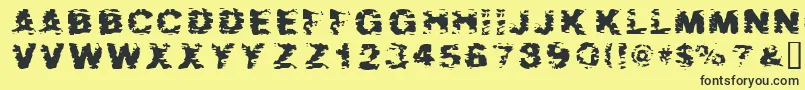 AFTES    Font – Black Fonts on Yellow Background