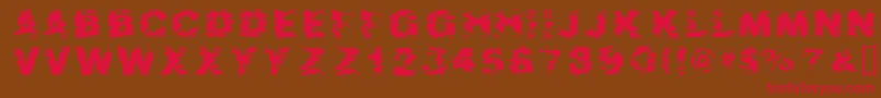 AFTES    Font – Red Fonts on Brown Background