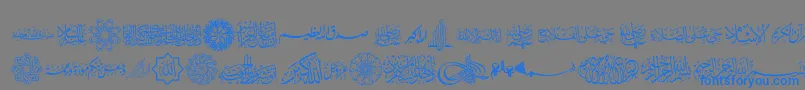 fuente AGA Islamic Phrases – Fuentes Azules Sobre Fondo Gris